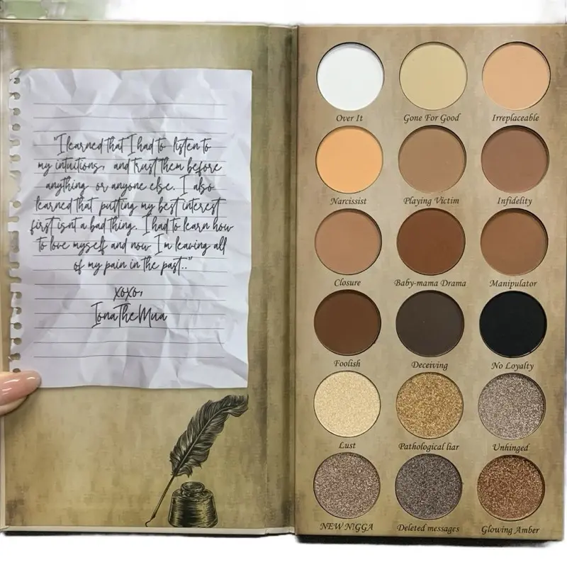 Letter to my ex eyeshadow palette Waterproof Multi-Color