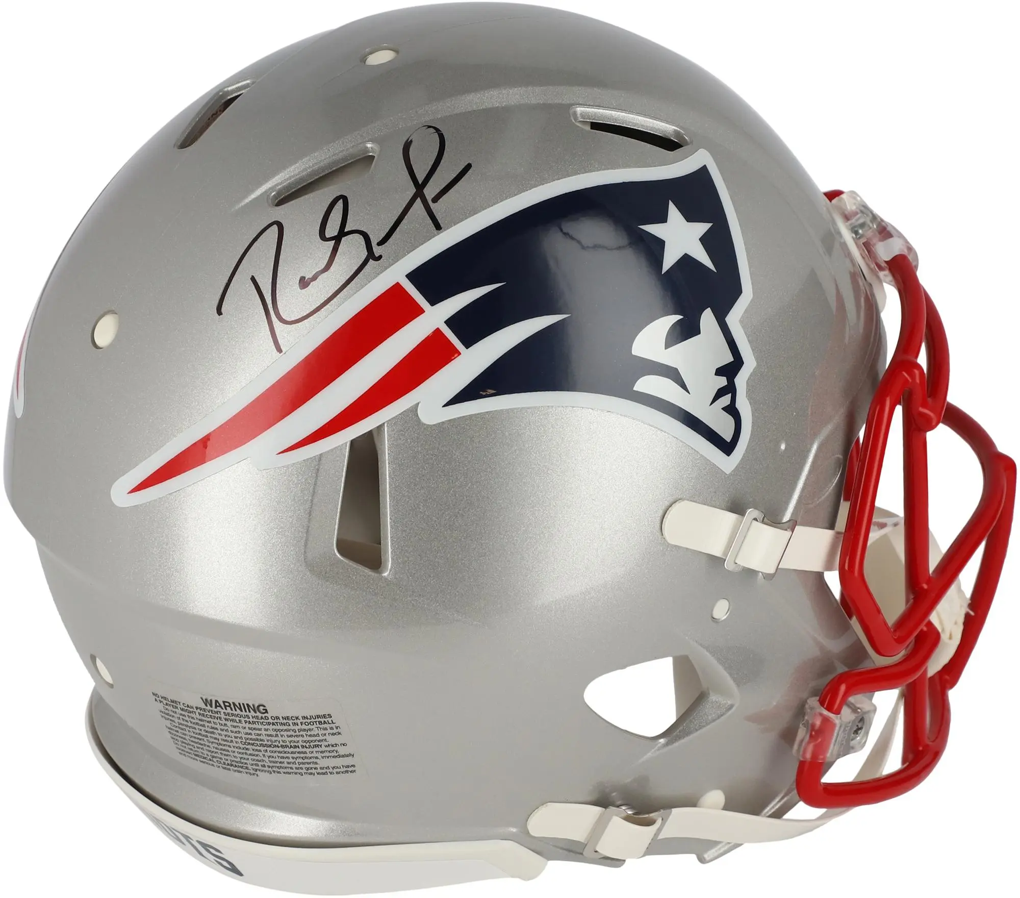 Randy Moss New England Patriots Autographed Riddell Speed Authentic Helmet - Fanatics Authentic Certified