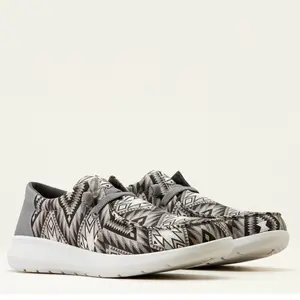 Grey southwestern Ariat hilo shoes