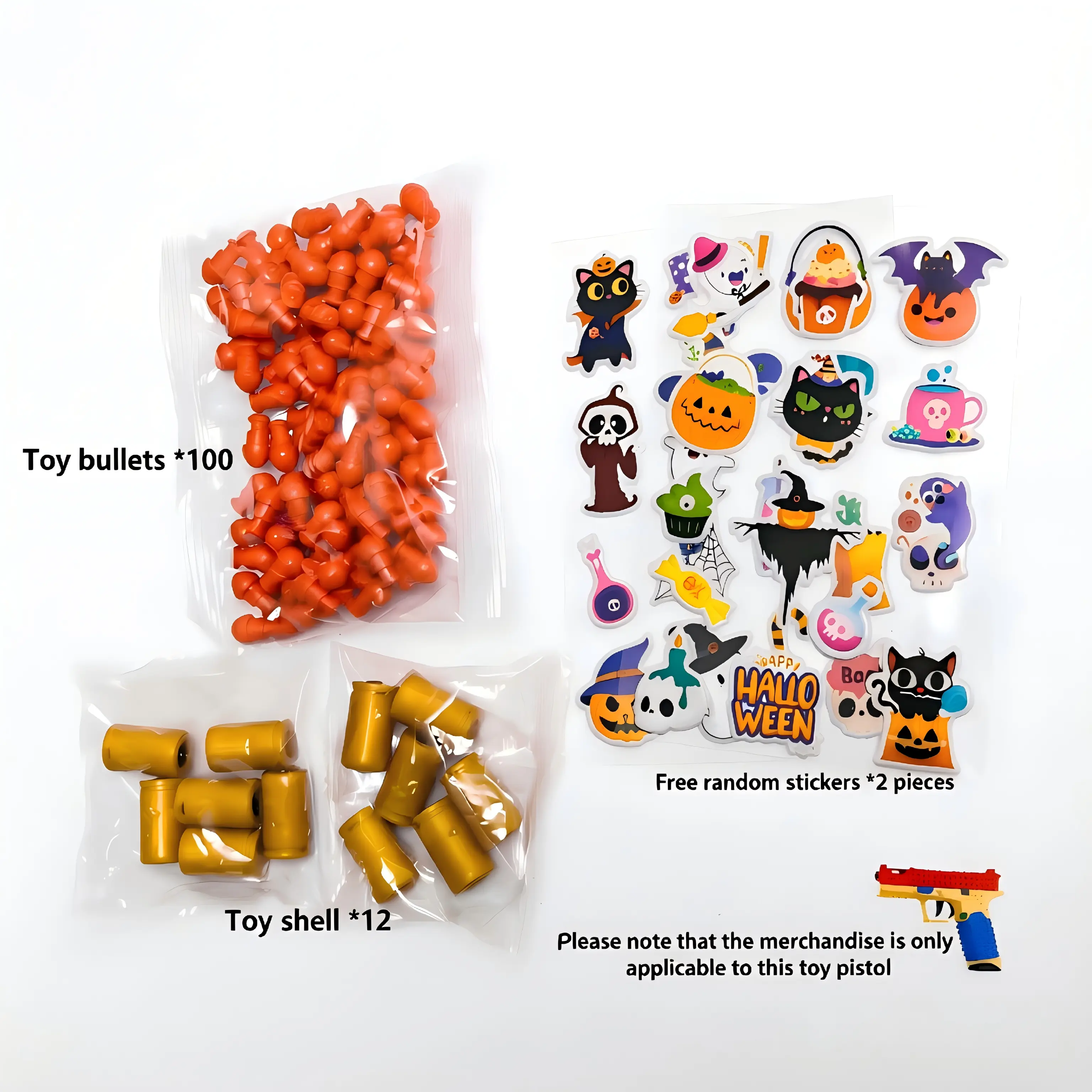 IUOUTG Kids Foam Blaster Refill Kit - 100 Soft Foam Darts, 12 Plastic Shells, Outdoor Sports Game Accessories, Ideal Birthday Gifts for Ages 6+ Boys