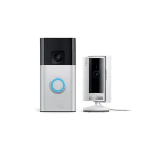 Ring Floodlight Cam Plus Wired 1080p Outdoor Surveillance Camera White