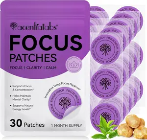 Focus Patches – Daily Wellness Patch for Lifestyle Balance – Easy & Discreet Patch – Vegan, Cruelty-Free – 30 Patches (1 Month Supply)