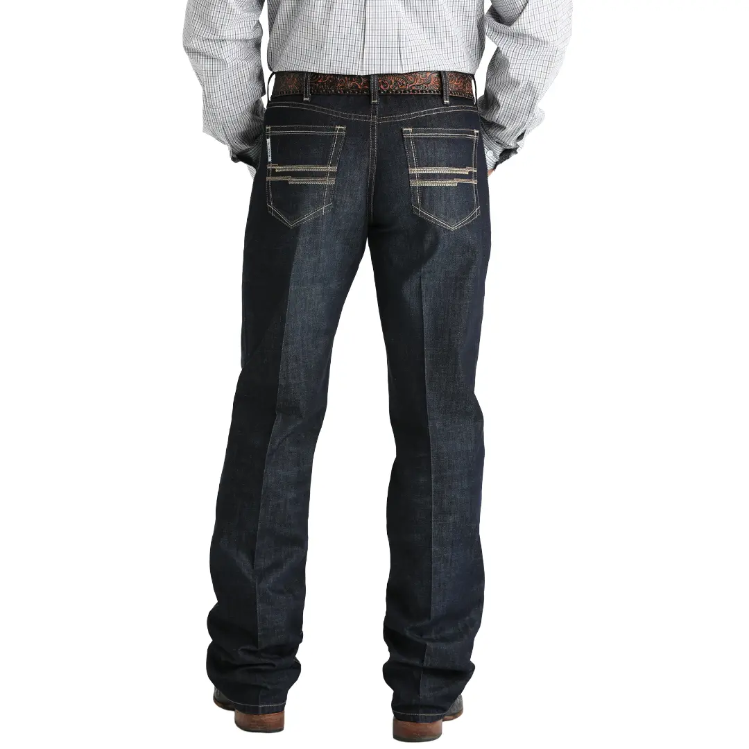 Cinch Men's White Label Dark Rinse Relaxed Fit Denim Jean MB92834057