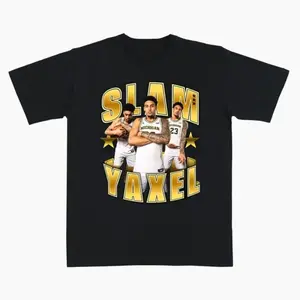 Yaxel Lendeborg “SLAM YAXEL” Graphic T-Shirt, Sweatshirt, Hoodie, Triple Pose Michigan Basketball Design, Casual Crew Neck Tee, Unisex Fit For Men Women, Gift for College Basketball Fans OL6