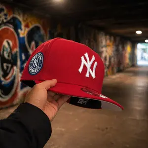 New Era Red 9FORTY Snapback Cap – Premium Adjustable Baseball Hat, White Logo Embroidery, Classic Streetwear Limited Edition 2026, Urban Gorra Fashion, Unisex Cap for Men & Women, TikTok Trend Style Essential