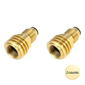 Brass Propane Tank Adapter, Propane Tank Converter, Safety Brass Regulator Valve, Suitable for POL (Propane / Butane) Tank to QCC1/Type1 Interface