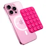 Magnetic Suction Cup Phone Mount | Detachable Suction Phone Grip | Hands-Free MagSafe Suction Mount for Phone Accessories Metal NO-Stick Hot Pink HL
