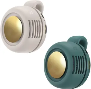 Portable Clip-On Fan Mini USB Rechargeable 360° Rotatable 3 Speed Silent Bladeless Fan