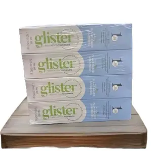 Glister Daily Cleansing Natural Toothpaste, 4-Pack Multi-Pack Oral Care Product for Fresh Breath