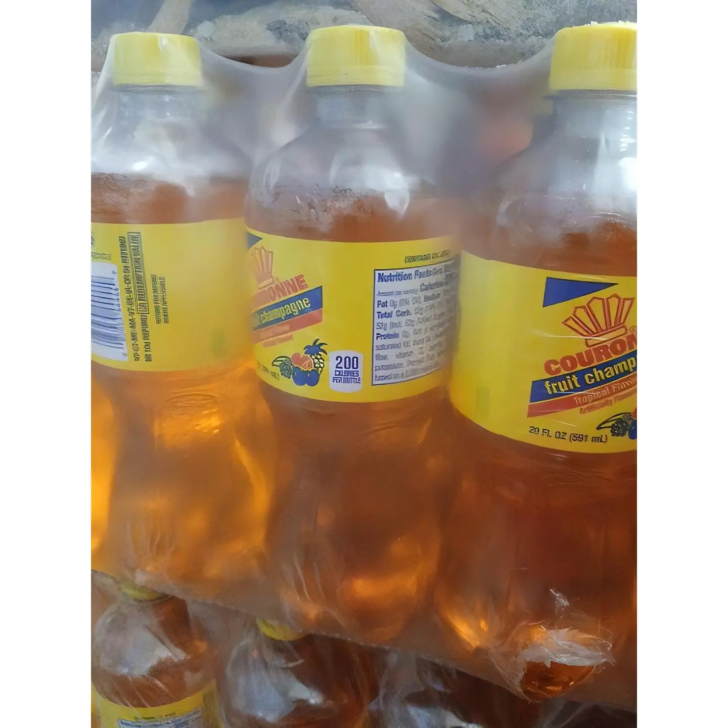 Couronne Haiti Lemonade Fizzy Beverage, 200ml Bottles - Pack of 12