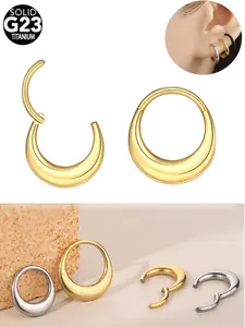 1Pc Titanium Hinged Segment Nose Ring Nose Hoop Septum Clicker Earrings for Women Ear Cartilage Piercing Body Jewelry
