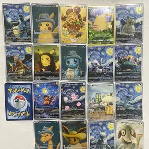 18x Premium Handmade Pokémon Cards – Pikachu, Charizard & Glisten Collector Set