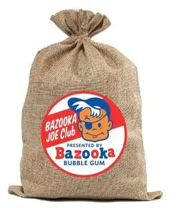 BUR05 Bazooka Bubble Gum Burlap Bag