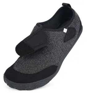 Womens Mens Barefoot Slippers, Wide Diabetic Shoes with Arch Support, Orthopedic Adjustable Walking Slipper, Arthritis Edema Swollen House Shoes, Indoor Outdoor​