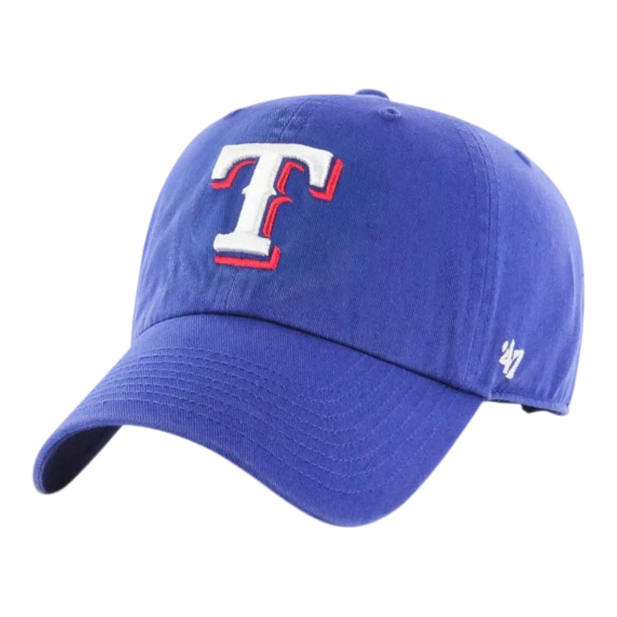 47 Brand Clean Up Texas Rangers Strapback in Royal Blue | Adjustable Cap