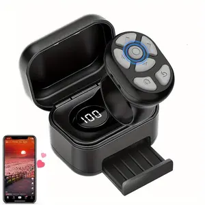 Wireless Phone Selfie Remote Control Ring, 3 in 1 Video Rolling Ring Function & Remote Camera Shutter Function, Cellphone Accessories for iPhone, Android Phone
