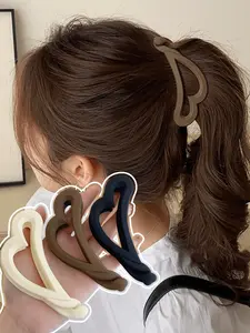 4-Piece Banana Pattern Hair Clips Set, High-End Hairstyle Accessories for Ponytail Claw Clip & Styling, Women's Fall Travel Hair Tools