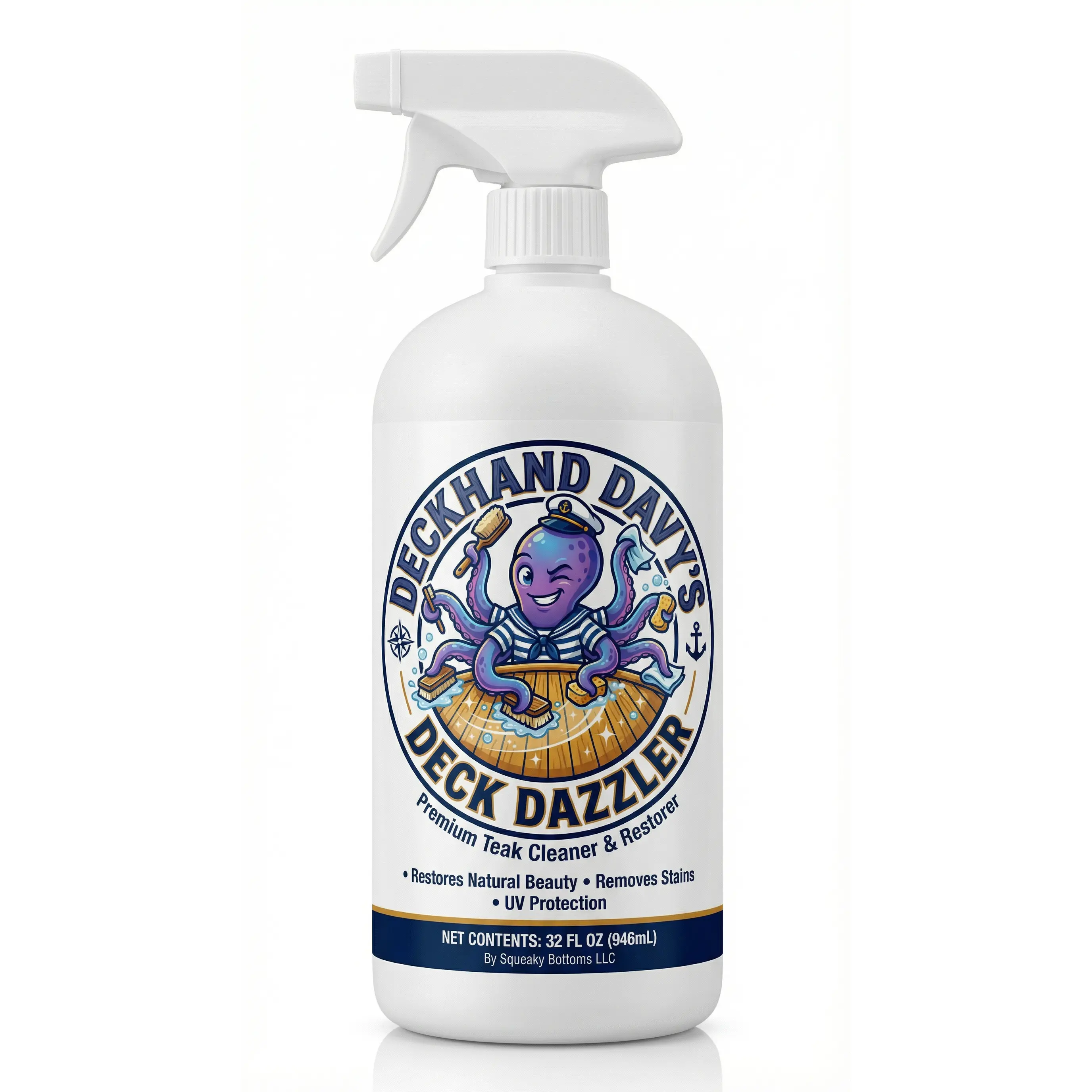 Deckhand Davy’s Deck Dazzler Premium Teak Cleaner