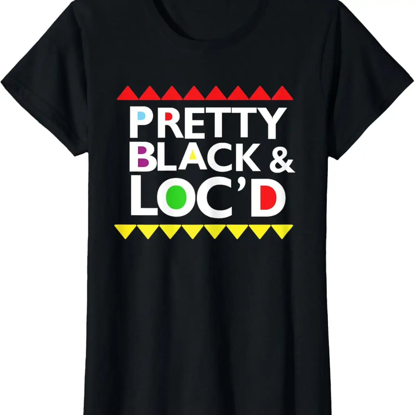 Men's Pure Cotton Printed T-Shirt - Top, Handcrafted US, Breathable Fabric, Black Locs Design, Flattering Fit for Melanin Loc'd Up Dreadlocks Enthusiasts, Loc Pattern