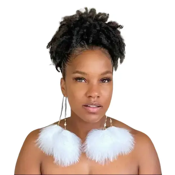 ELEGANCE WHITE - MY FEATHER EARRINGS