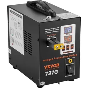 VEVOR 737G Battery Spot Welder, 2.8KW Pulse Welding Machine, Dual-Mode Portable Spot Welder Soldering Station for 0.12mm Pure Nickel Stripe, 18650/14500 Lithium Battery Packs, 110V