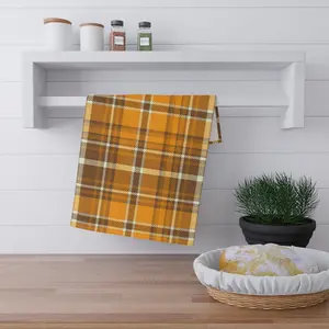 Cozy Fall Flannel Tea Towels (cotton, poly)