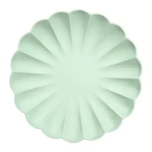 Large Mint Sorbet Compostable Plates (x 8)