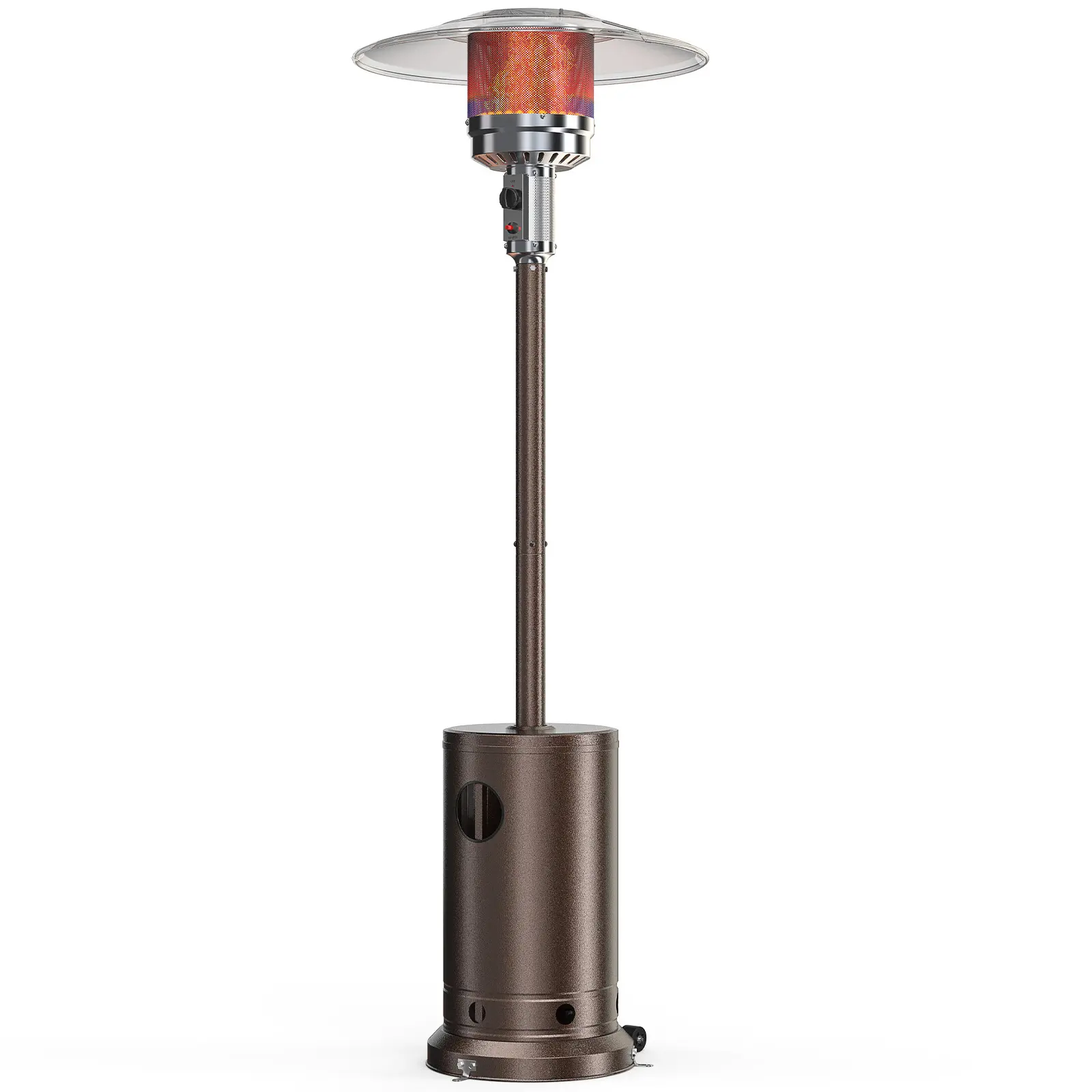 48,000 BTU Propane Patio Heater with Tabletop and Wheels