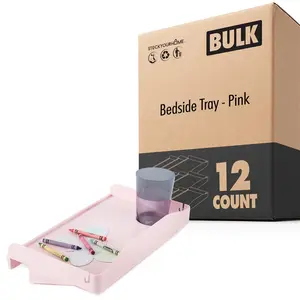 Bedside Tray - Pink 12 Pack