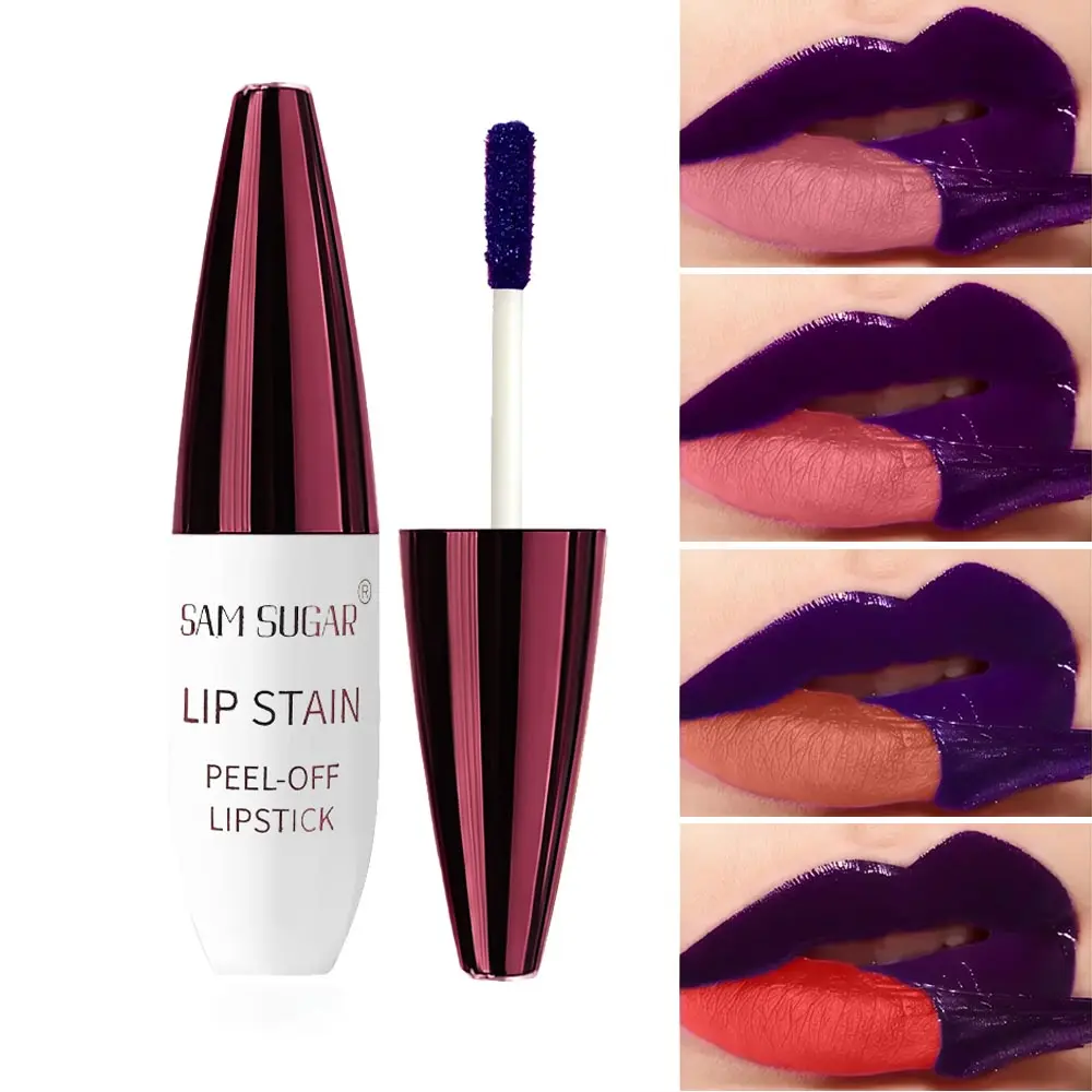 Berry Peel off Lip Gloss, Long Lasting Waterproof Formula, Smooth Application, Multiple Colors Available, Suitable for All Skin Types, Matte Liquid Lipstick