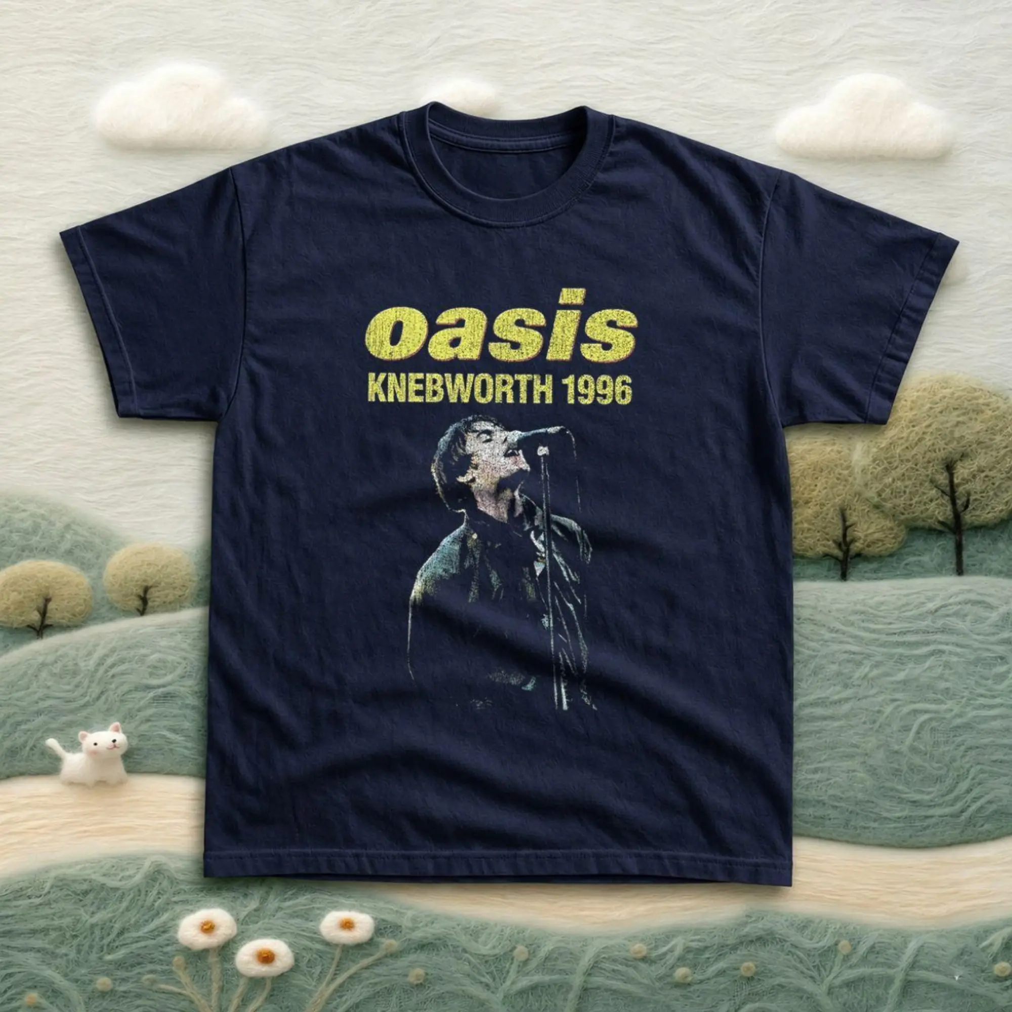 Vintage Style Oasis Knebworth 1996 Graphic Tee , Music Tee, Rock Tee, Unisex Vintage Graphic Tees Gothic Grunge Y2K Emo Scene Amity Affliction Style Clothes Men Women Streetwear Summer