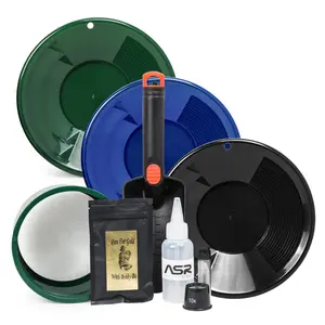 ASR Outdoor 7pc Paydirt Starter Gold Panning Family Kit Beginner Prospecting Equipment