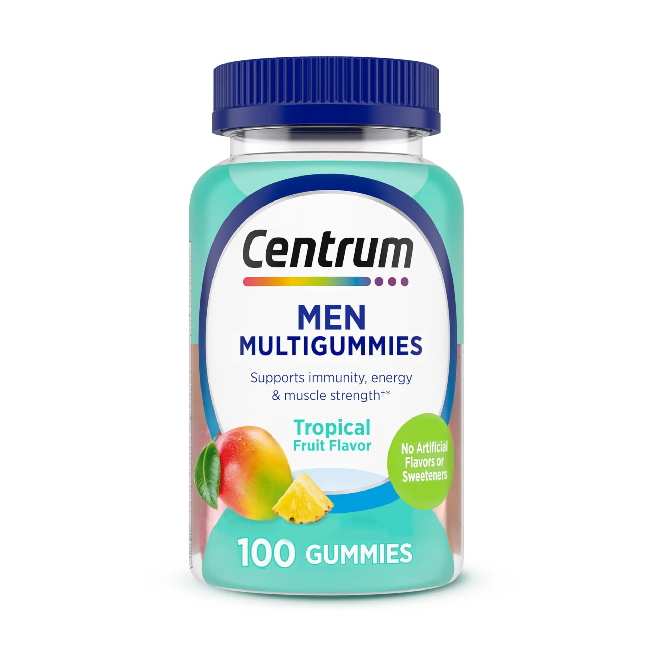 Men's Multivitamin Gummies - Immune Support, Energy & Healthy Appearance, 100 Count (50 Day Supply)