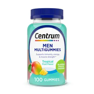 Men's Multivitamin Gummies - Immune Support, Energy & Healthy Appearance, 100 Count (50 Day Supply)