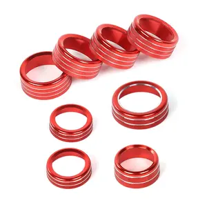 AC CD Switch 4WD Control Knob Ring Trim For Ford F150 2013-2014 Car Interior Accessories, Car Interior Kit