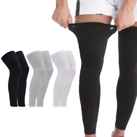 Unisex Solid-Color Sports Leg Sleeves, Breathable Comfortable Compression Sleeves, Sports Accessories for Outdoor Running and Fitness, Womenswear