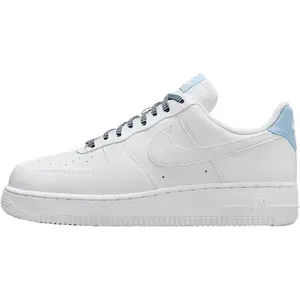 Women's Nike Air Force 1 '07 White/White-LT Armory Blue (IB7167 101)