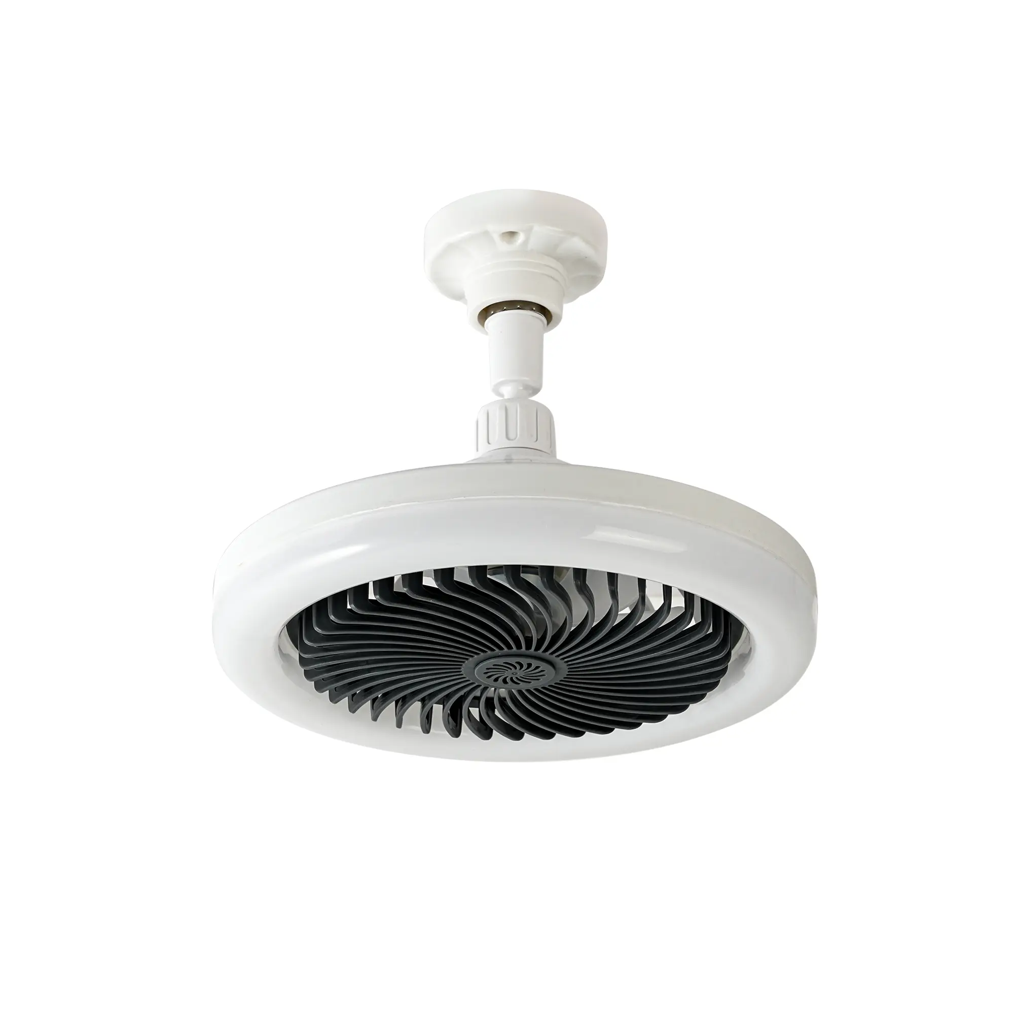 Low Profile Ceiling Fan,Ceiling Fans with Lights and Remote,3000-6000K Dimmable Modern Flush Mount LED Fan Light,Black Fandelier Ceiling Fans for Bedroom