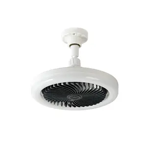 Low Profile Ceiling Fan,Ceiling Fans with Lights and Remote,3000-6000K Dimmable Modern Flush Mount LED Fan Light,Black Fandelier Ceiling Fans for Bedroom