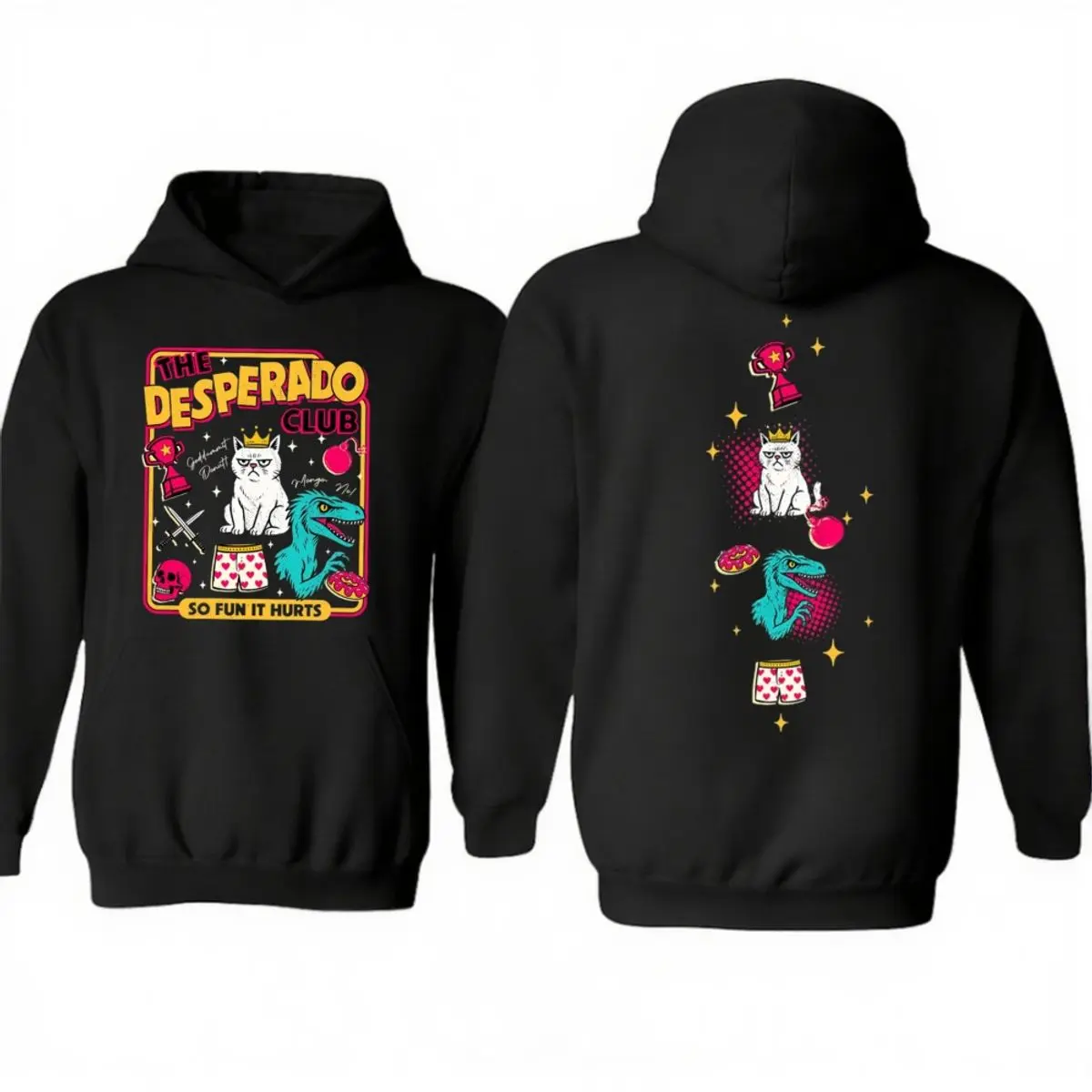 Princess Donut Desperado Cat New Achievement Dungeon Crawler Carl Two Sides Hoodie, Dungeon Crawler Carl Fan Tee, Unisex Sweater Pullover Tee