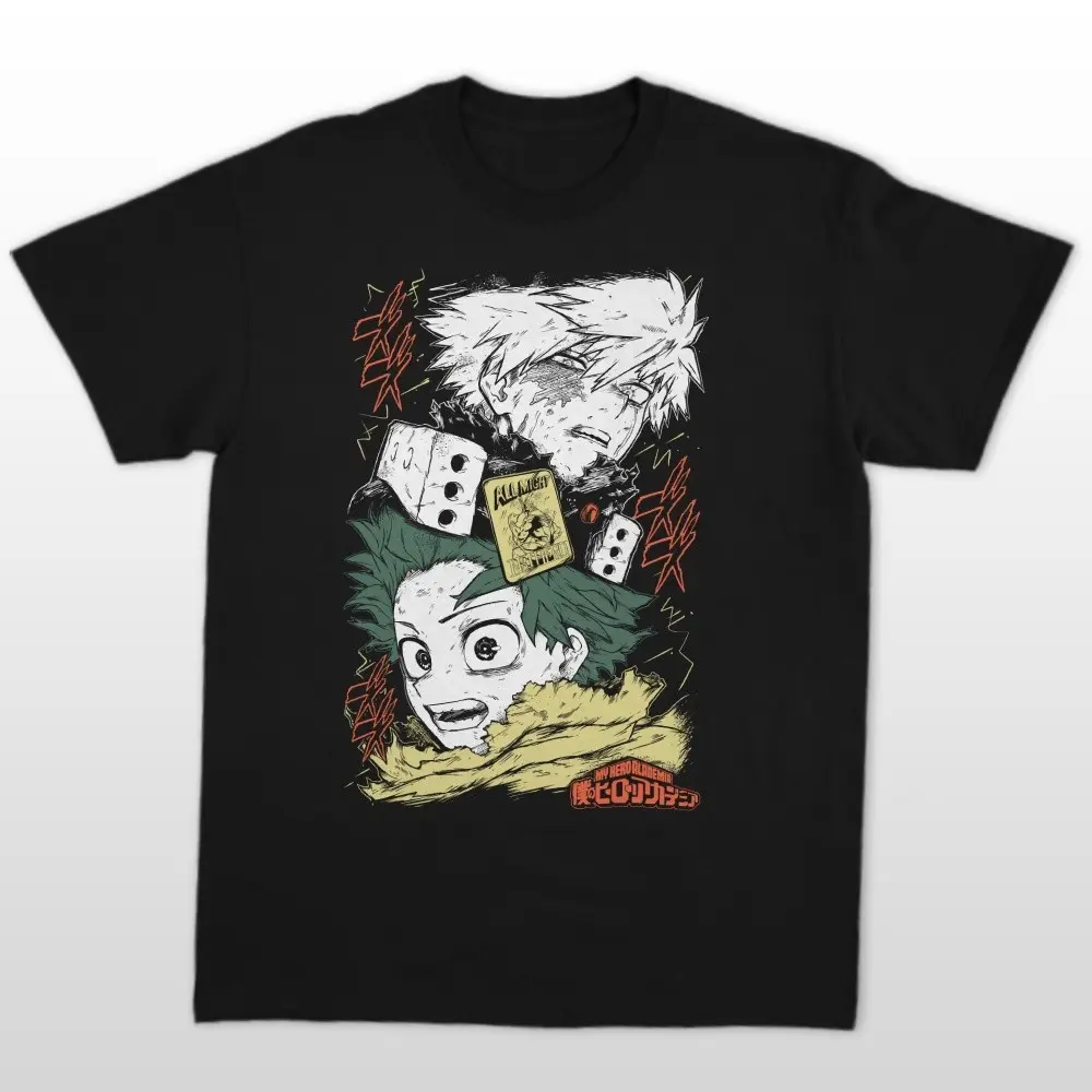 My Hero Academia Anime Y2k Graphic Tee, Bakugo Midoriya Deku MHA Anime Youth Shirt, MHA Anime T-Shirt for Men, Women and Kids