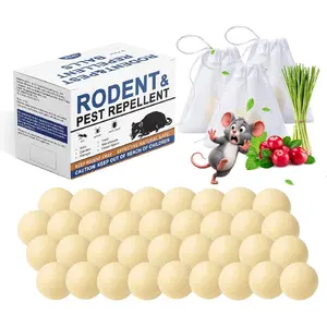 Mouse Repellent Balls 36 Pack, Peppermint Rodent Repellent for Mice and Rats, Natural Mouse Deterrent Indoor Outdoor, Long Lasting Pest Control for Home, Garage, Basement, Attic, Car