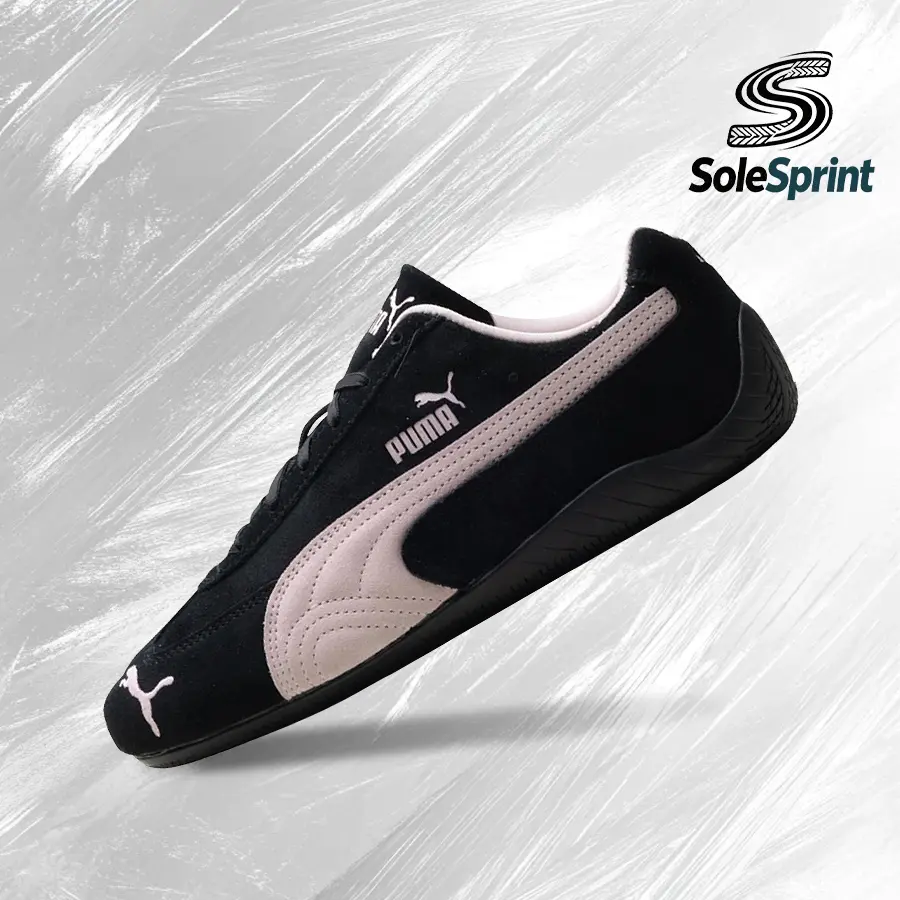 Puma Speedcat OG Black Mauve Mist (Women's)– Women's Lifestyle Sneakers – shoes for woman -Vintagen -Spring & Summer-Inspired Running Shoes, Shock-Absorbing Comfort, Gym to Streetwear Casual Wear—back to school—400986 09