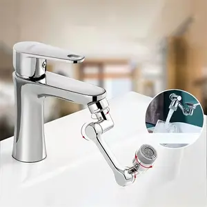 Rotatable Faucet Extender, Adjustable Robotic Arm Splash Resistant Bathroom Faucet, Easy To Install Space-saving Bathroom Sink Faucet, Splash Proof Faucet