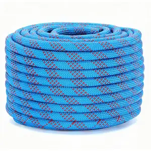 100ft Braided Polyester Arborist Rope 1/2 inch - 8100 LBS Breaking Strength, 48 Strands 12 Inner Core, Tree Climbing Rope for Adults, Arborist Equipment & Tree Rescue, Rigging Rope (Blue)