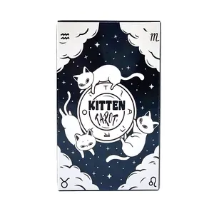 Kitten Tarot Card, 78pcs/set Cat Themed Tarot Card, Divination Tarot Card, Party Card Game, Perfect Gift for Tarot Card Lovers & Pet Lovers