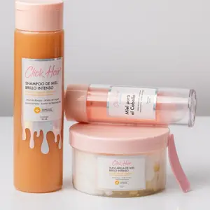 Click Hair - Shampooo + Miel + Mascarilla Brillo Intesivo