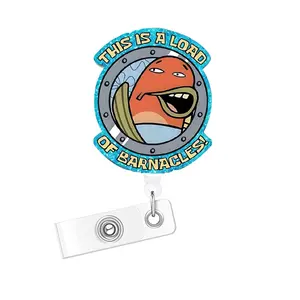 Fun Engaging Retractable ID Card Holder for Nurses & Doctors, Essential Acrylic Office Accessory for Rns & Lpns, Perfect Back-To-School Companion, Tactical Id Holder, Retractable Badge Holder