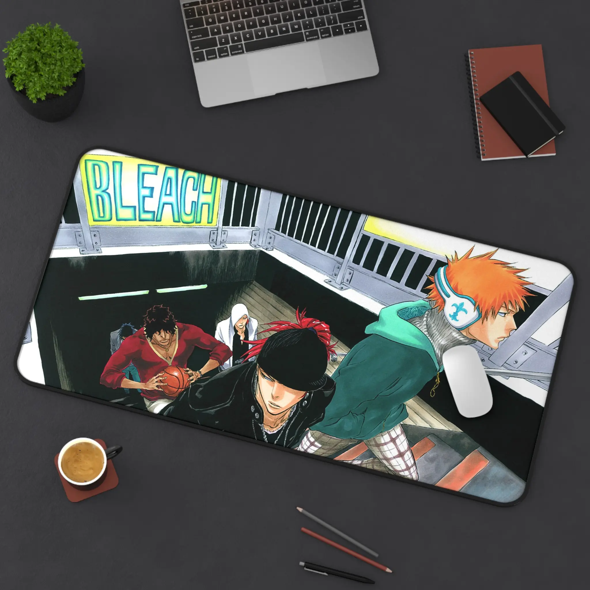 Bleach Anime Mouse Pad – Bleach Inspired Ichigo Kurosaki Design, Large Desk Mat, Smooth Gaming Surface, Anti-Slip Base, Perfect Gift for Otaku Fans
