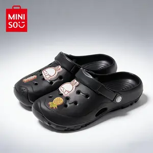 MINISO x Mashimaro Fashion Clogs - Breathable Sandals, Summer Essential for Home & Beach, Cool Comfortable Footwear for Girls